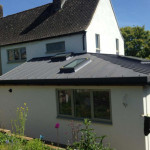housing extension with metal roof in Oxfordshire