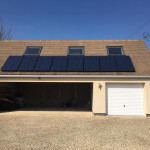 garage with solar panels in Oxfordshire